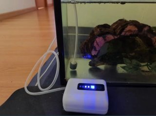 Bomba de aire para acuario con difusor