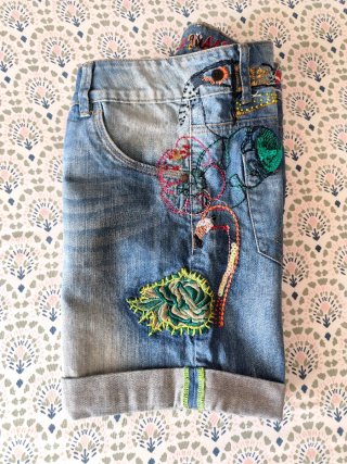 Pantalón corto vaquero Desigual mujer