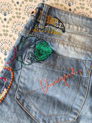 Pantalón corto vaquero Desigual mujer