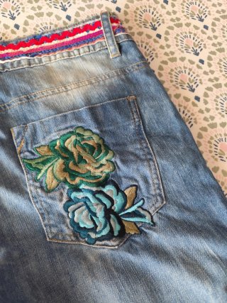 Pantalón corto vaquero Desigual mujer
