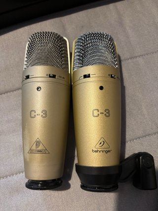 2x Behringer C-3 Micrófonos (Precio por cada uno).