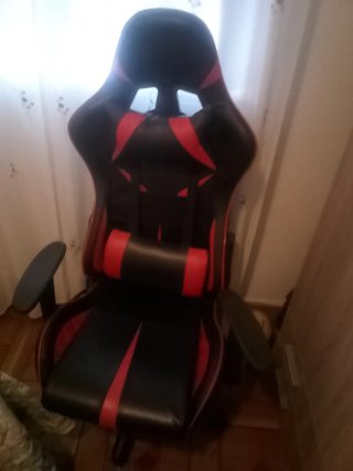 Silla Gaming Negra y Roja