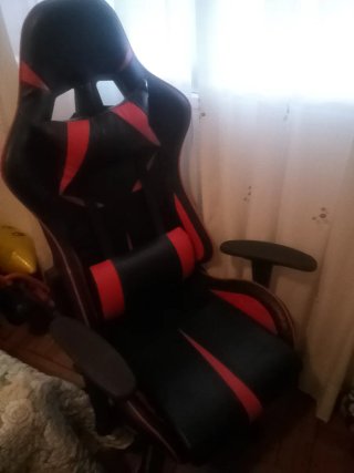 Silla Gaming Negra y Roja