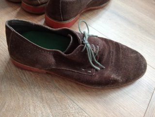 Zapatos de ante marrones