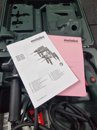 Martillo Perforador Metabo BHE 2444 Un solo uso.