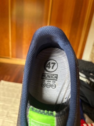 Zapatillas Munich Negras y Verdes