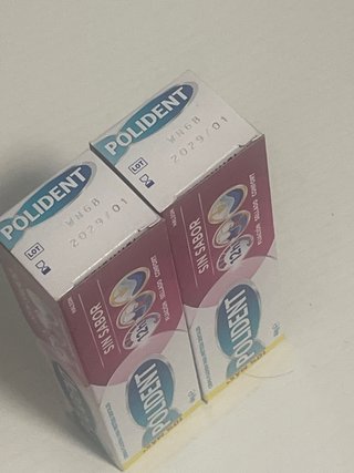 Polident Crema Fijadora Sin Sabor 2x44g