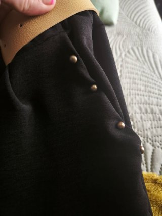 Pantalones cortos anchos negros