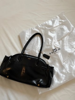 Bolso Coach Negro Piel Charol