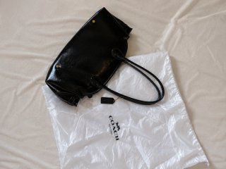 Bolso Coach Negro Piel Charol
