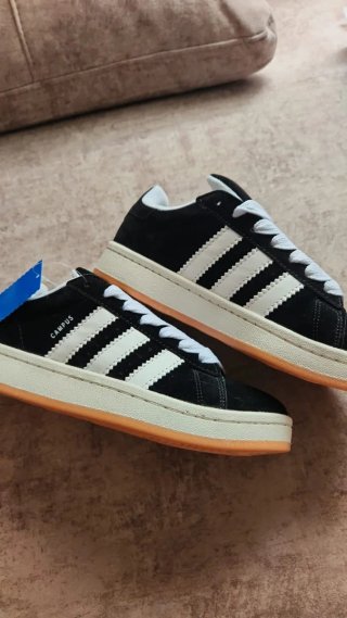 Zapatillas Adidas Campus Negras y Blancas