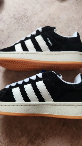 Zapatillas Adidas Campus Negras y Blancas