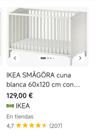 Cuna blanca ikea