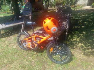 Bicicleta infantil Btwin naranja