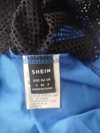 Camisa corta deportiva azul