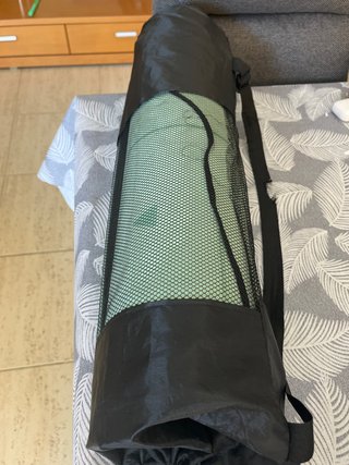 Esterilla verde con funda de malla