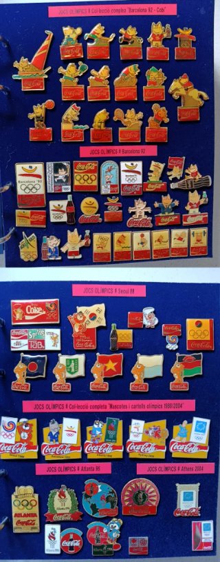 Colección Más de 600 Pins Coca-Cola Originales