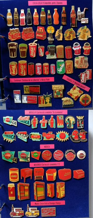 Colección Más de 600 Pins Coca-Cola Originales