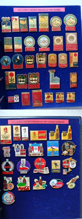 Colección Más de 600 Pins Coca-Cola Originales