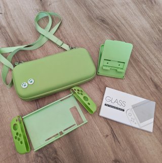 Pack Nintendo Switch verde y lila