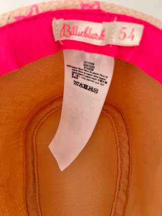 Sombrero playa Billieblush T54 estrellas neón