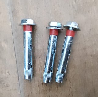 50 Anclajes Metálicos M8 (10x60) Anti-giro
