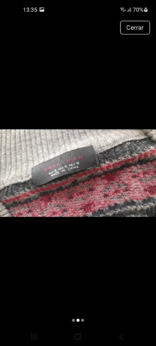 Cárdigan Zara Estampado Talla L