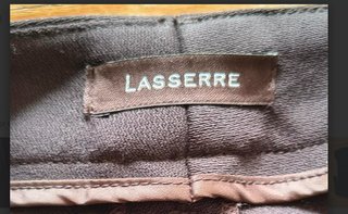 Pantalón Lasserre Talla 42 Marrón Oscuro