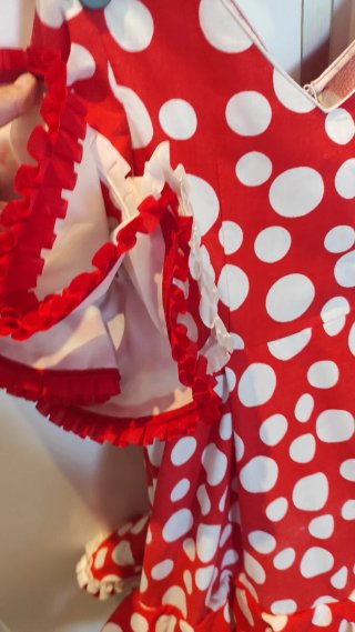 Traje de flamenca niña lunares