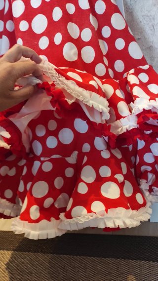 Traje de flamenca niña lunares