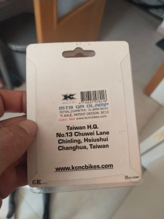Cierre tija KCNC 31.8mm