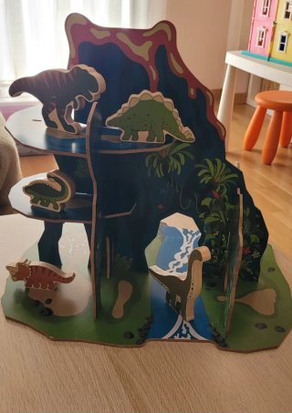 Maqueta Dinosaurios Madera
