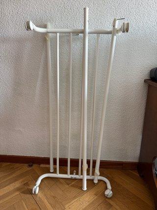 Burro perchero ropa blanco + organizador