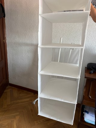 Burro perchero ropa blanco + organizador