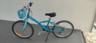 Bicicleta infantil Decathlon 20 azul