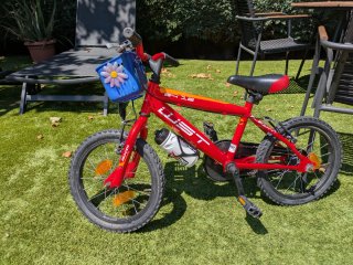 Bicicleta Infantil WST Elegant 16 Roja