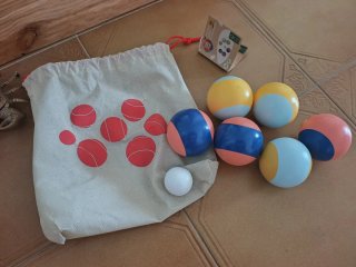Juego Petanca Bolas Colores y Bolsa