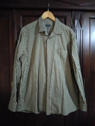 Camisa de hombre Dustin cuadros manga larga