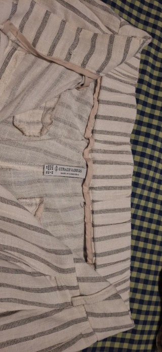 Conjunto Pantalón y Top Rayas Lino