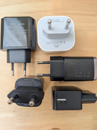 Lote de cargadores USB Varios