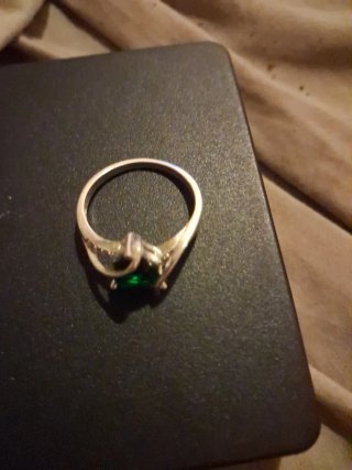 Anillo Plata 1ª Ley Esmeralda