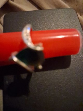 Anillo Plata 1ª Ley Esmeralda