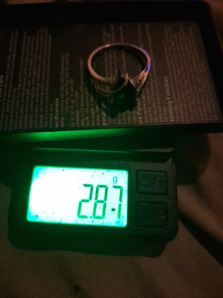 Anillo Plata 1ª Ley Esmeralda
