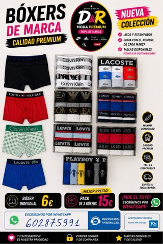 Pack 12 Calzoncillos Marcas Varias