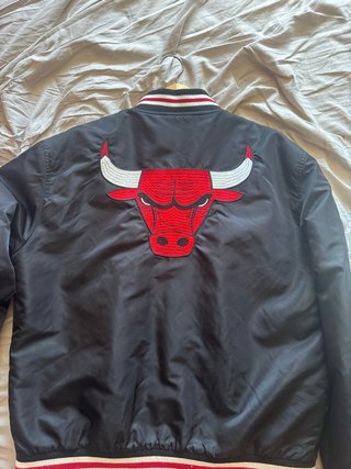 Chaqueta NBA Chicago Bulls Negra Roja