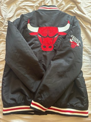 Chaqueta NBA Chicago Bulls Negra Roja
