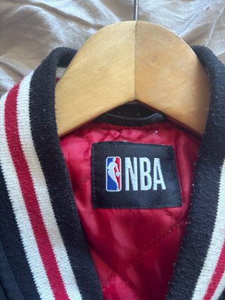 Chaqueta NBA Chicago Bulls Negra Roja