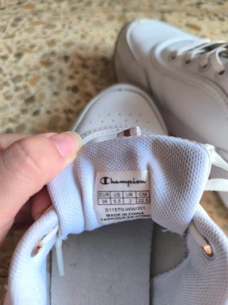 Zapatillas Champion Mujer Blancas y Doradas