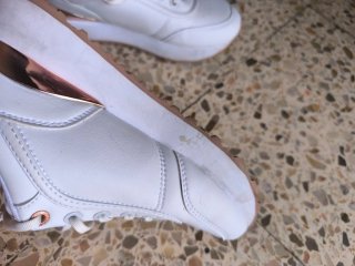 Zapatillas Champion Mujer Blancas y Doradas
