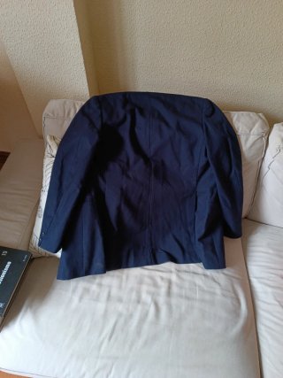 Chaqueta Pura Lana Virgen Azul Marino